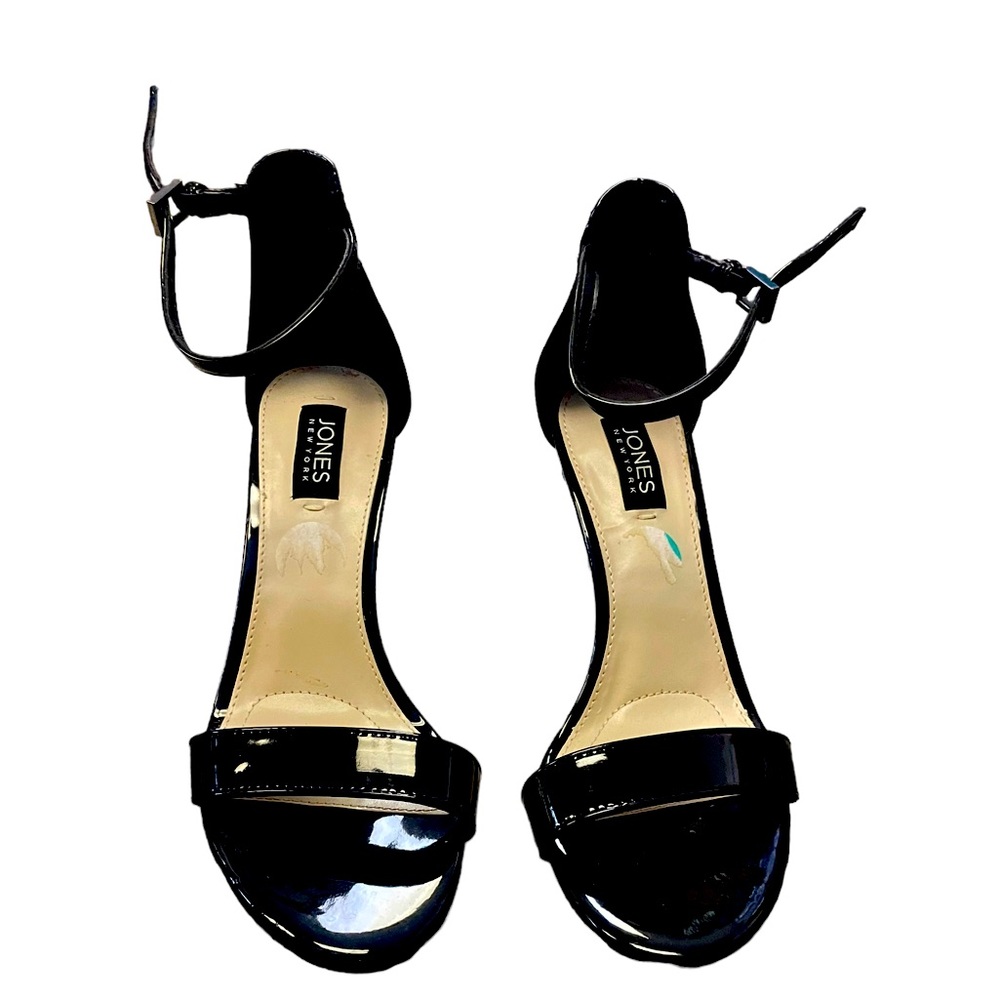 Jones New York ankle strap classic block heeled sandal pumps size 8
